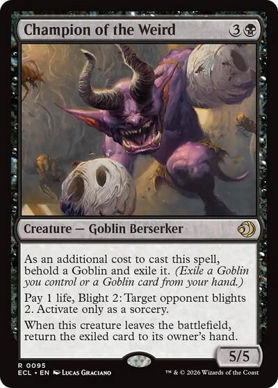 Champion of the Weird (Lorwyn Eclipsed) Light Play Foil
