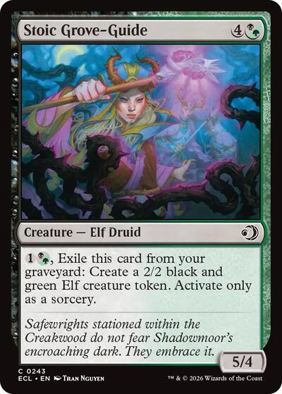 Stoic Grove-Guide (Lorwyn Eclipsed) Light Play Foil