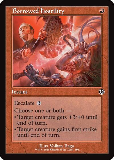 Borrowed Hostility (Retro Frame) (Innistrad Remastered) Near Mint