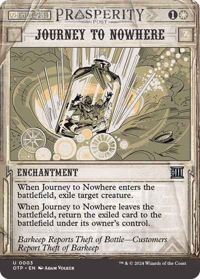 Journey to Nowhere (Outlaws of Thunder Junction: Breaking News) Near Mint Foil