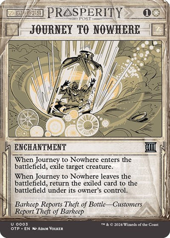 Journey to Nowhere (Outlaws of Thunder Junction: Breaking News) Near Mint Foil