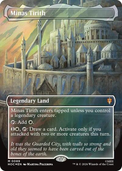 Minas Tirith (Borderless) (Surge Foil) (The Hobbit: Eternal-Legal) Near Mint Foil