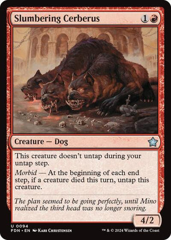 Slumbering Cerberus (Foundations) Near Mint