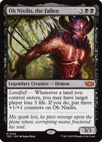 Ob Nixilis, the Fallen (Commander: Tarkir: Dragonstorm) Near Mint