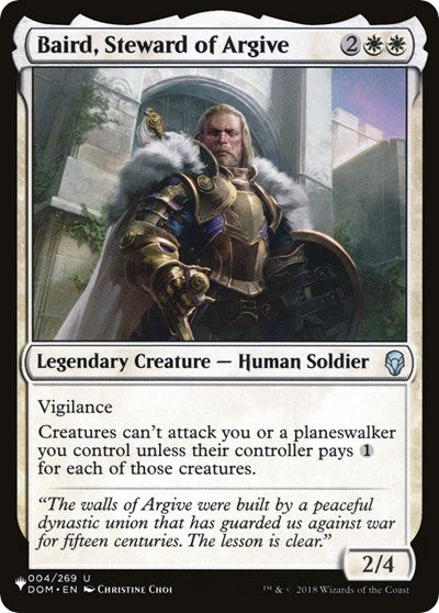 Baird, Steward of Argive (The List) Near Mint