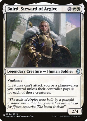 Baird, Steward of Argive (The List) Near Mint