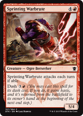 Sprinting Warbrute (Dragons of Tarkir) Near Mint Foil