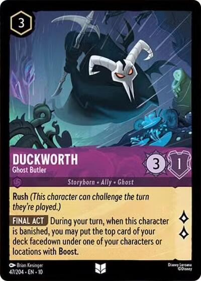 Duckworth - Ghost Butler (Whispers in the Well) Near Mint Cold Foil