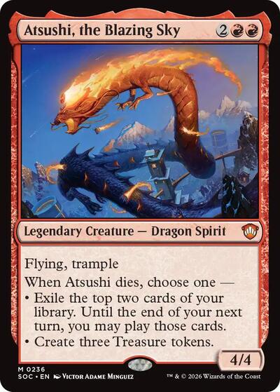 Atsushi, the Blazing Sky (Commander: Secrets of Strixhaven) Near Mint