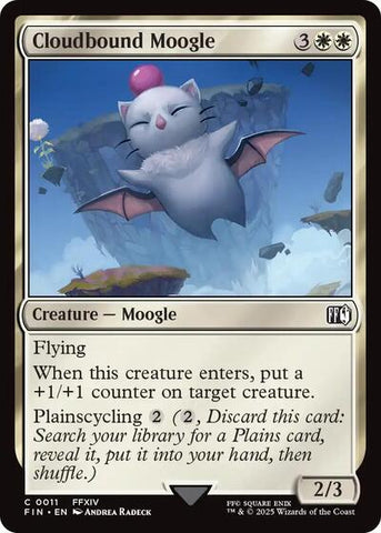 Cloudbound Moogle (Universes Beyond: FINAL FANTASY) Near Mint Foil