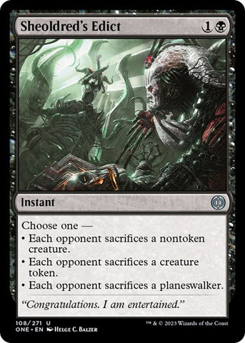 Sheoldred's Edict (Phyrexia: All Will Be One) Near Mint