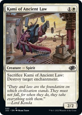 Kami of Ancient Law (Jumpstart 2022) Near Mint