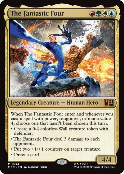 The Fantastic Four (Commander: Marvel Super Heroes) Near Mint