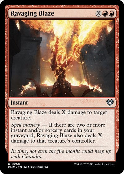 Ravaging Blaze (Commander Masters) Near Mint Foil