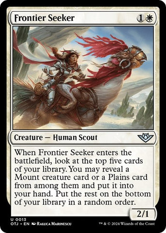 Frontier Seeker (Outlaws of Thunder Junction) Near Mint Foil