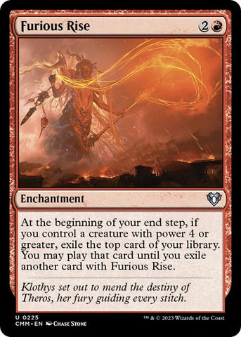 Furious Rise (Commander Masters) Near Mint Foil