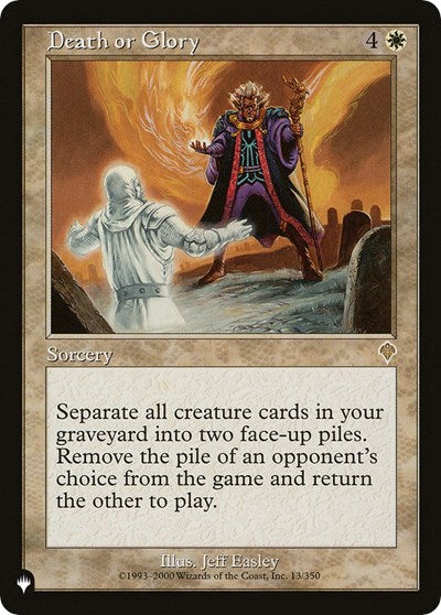 Death or Glory (The List) Near Mint