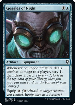 Goggles of Night (Commander Legends: Battle for Baldur's Gate) Near Mint Foil