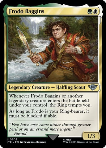 Frodo Baggins (Universes Beyond: The Lord of the Rings: Tales of Middle-earth) Near Mint Foil