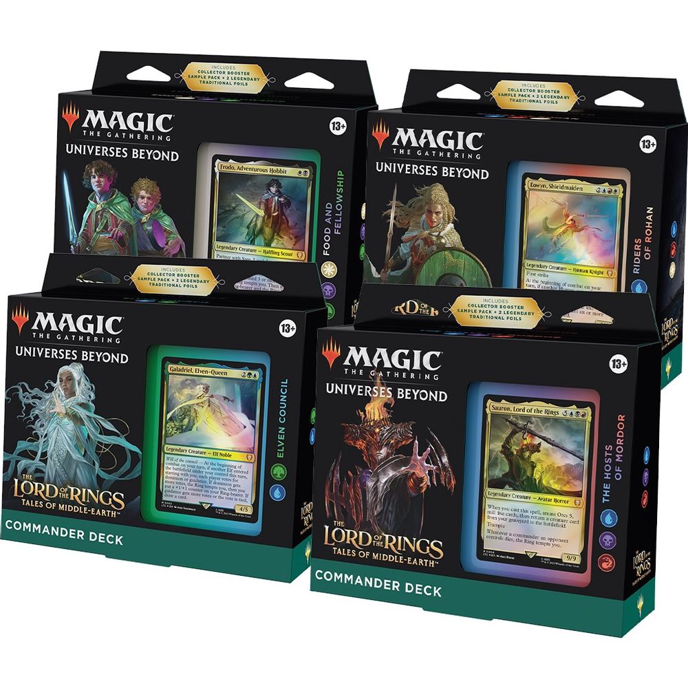 The Lord of the Rings: Tales of Middle-earth Commander Decks [Set of 4]