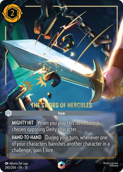 The Sword of Hercules (Enchanted) (Whispers in the Well) Near Mint Holofoil