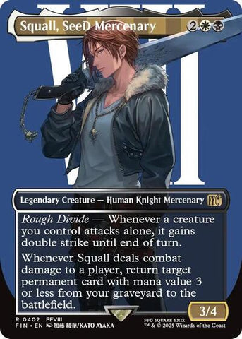 Squall, SeeD Mercenary (Borderless) (Universes Beyond: FINAL FANTASY) Near Mint Foil