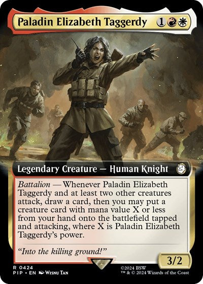 Paladin Elizabeth Taggerdy (Extended Art) (Universes Beyond: Fallout) Light Play Foil