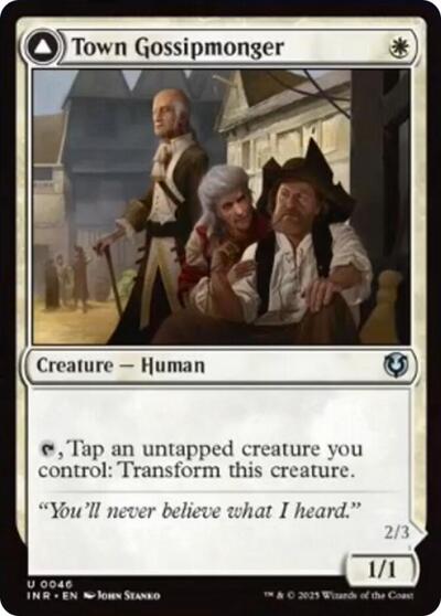 Town Gossipmonger (Innistrad Remastered) Light Play Foil