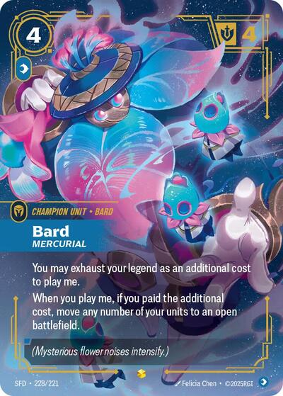Bard Mercurial (Overnumbered) (Spiritforged) Near Mint Foil
