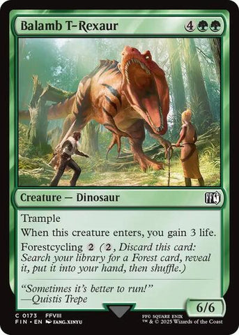 Balamb T-Rexaur (Universes Beyond: FINAL FANTASY) Near Mint Foil