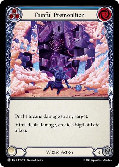 Painful Premonition (Blue) (Compendium of Rathe) Near Mint Foil