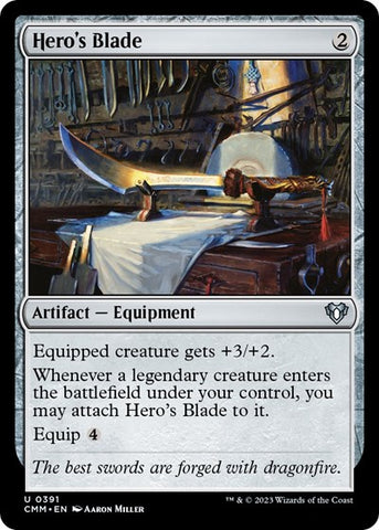 Hero's Blade (Commander Masters) Near Mint Foil