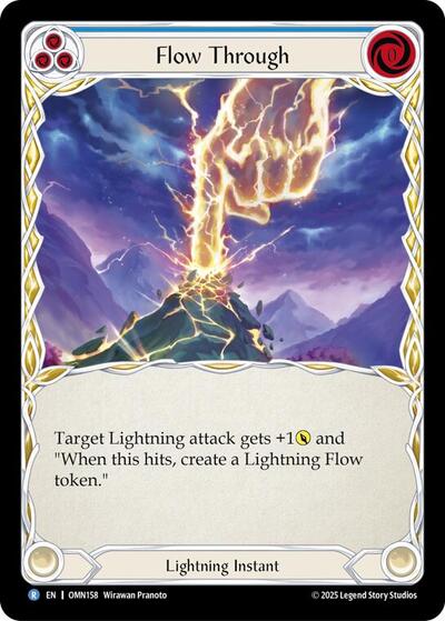 Flow Through (Blue) (Omens of the Third Age) Near Mint Foil