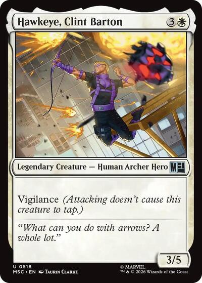 Hawkeye, Clint Barton (0518) (Commander: Marvel Super Heroes) Near Mint Foil