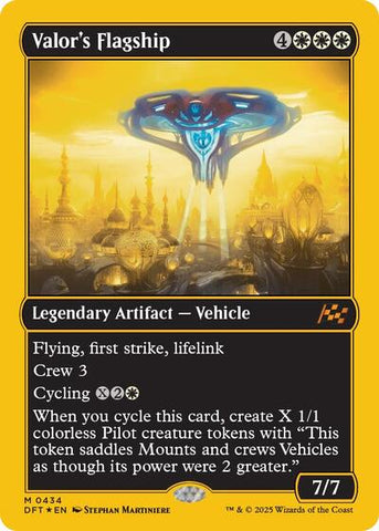 Valor's Flagship (First-Place Foil) (Aetherdrift) Near Mint Foil