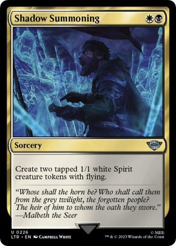 Shadow Summoning (Universes Beyond: The Lord of the Rings: Tales of Middle-earth) Near Mint Foil