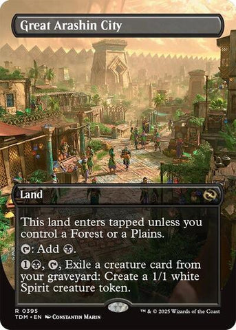 Great Arashin City (Borderless) (Tarkir: Dragonstorm) Near Mint