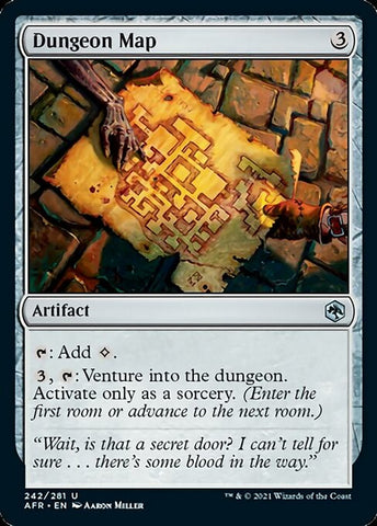 Dungeon Map (Adventures in the Forgotten Realms) Near Mint