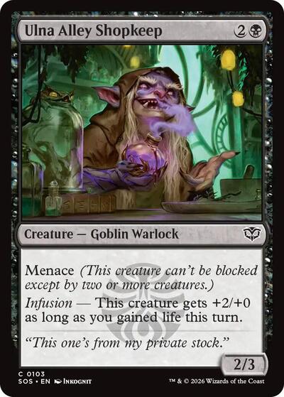 Ulna Alley Shopkeep (Secrets of Strixhaven) Near Mint Foil