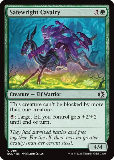 Safewright Cavalry (Lorwyn Eclipsed) Near Mint Foil