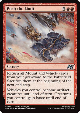 Push the Limit (Aetherdrift) Near Mint Foil