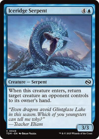 Iceridge Serpent (Tarkir: Dragonstorm) Near Mint Foil