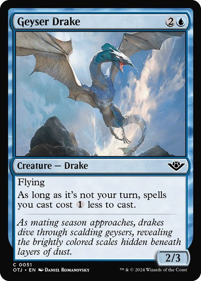 Geyser Drake (Outlaws of Thunder Junction) Near Mint Foil