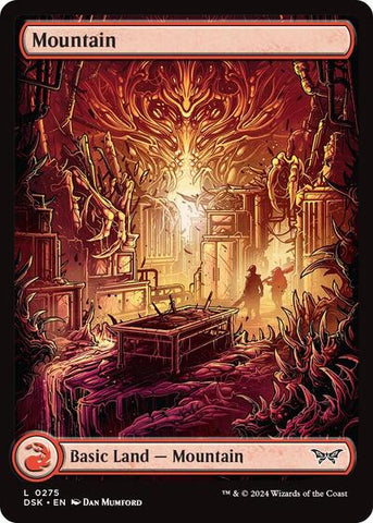 Mountain (275) - Full Art (Duskmourn: House of Horror) Near Mint Foil
