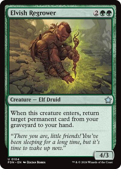 Elvish Regrower (Foundations) Near Mint