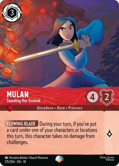 Mulan - Standing Her Ground (Epic) (Whispers in the Well) Near Mint Holofoil