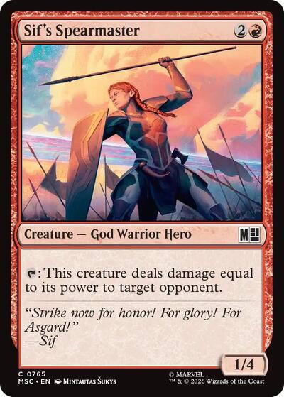 Sif's Spearmaster (Commander: Marvel Super Heroes) Near Mint