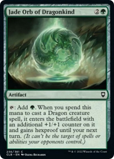 Jade Orb of Dragonkind (Commander Legends: Battle for Baldur's Gate) Near Mint Foil