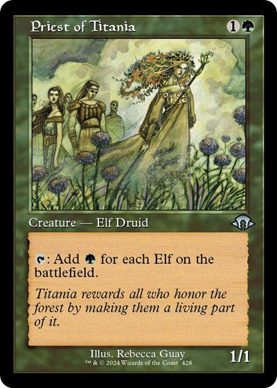 Priest of Titania (Retro Frame) (Modern Horizons 3) Near Mint
