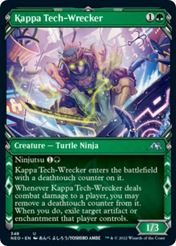 Kappa Tech-Wrecker (Showcase) (Kamigawa: Neon Dynasty) Near Mint Foil